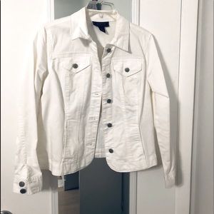 Charter Club White Petite Denim Jacket